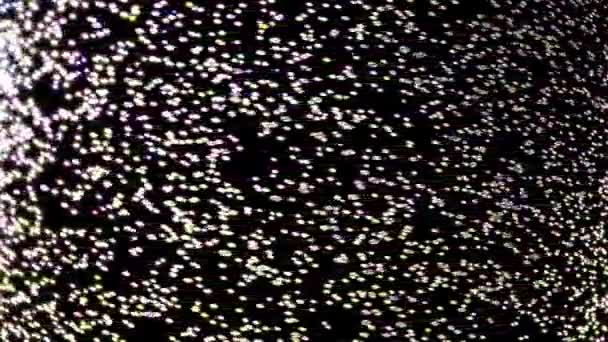 Turbilhão Contínuo Luz Cintilante Espalhado Por Todo Espaço — Vídeo de Stock
