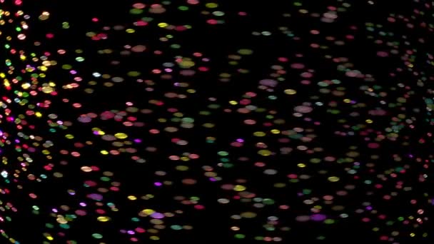 Jaskrawo Kolorowe Komórki Jajowe Nieustannie Wirują Przestrzeni — Wideo stockowe