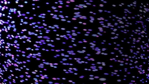 Яскраві Кольорові Овали Постійно Мерехтіли Всьому Простору Сучасного Вигляду — стокове відео