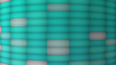 Sürekli yanıp sönen oval ışıklar uzaya yayılmış, modern görünüyor..