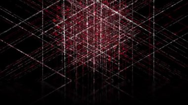 Işık sürekli yanıp sönüyor ve bir gölge aşağıya düşüyor..