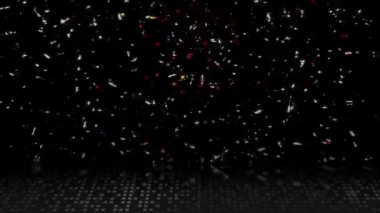 Işık sürekli yanıp sönüyor ve bir gölge aşağıya düşüyor..