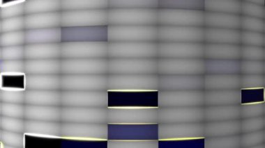 Renkli şebekeler uzaya yayılmış ve sürekli yanıp sönüyordu..