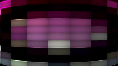 Renkli şebekeler uzaya yayılmış ve sürekli yanıp sönüyordu..