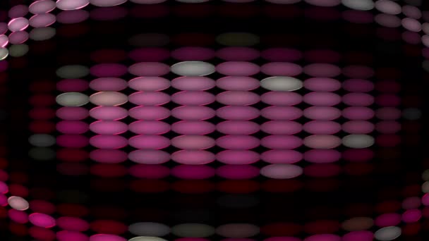 Grelhas Coloridas Espalhadas Pelo Espaço Brilharam Continuamente — Vídeo de Stock