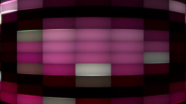 Işıkların renkli ızgarası sürekli yanıp sönüyor, gölgeler yere düşüyor..