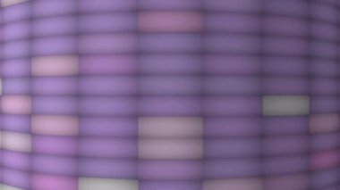 Işıkların renkli ızgarası sürekli yanıp sönüyor, gölgeler yere düşüyor..