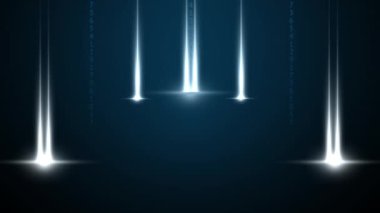 Renkli çizgiler devamlı kıvrılır, parlak görünür..