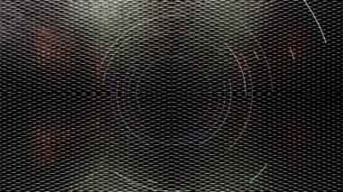 Neon ışığı sürekli olarak metalik arkaplanda döner..