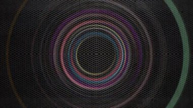 Neon ışığı sürekli olarak metalik arkaplanda döner..