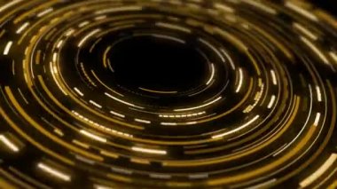 Neon ışığı sürekli olarak metalik arkaplanda döner..