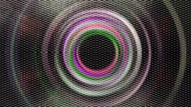 Neon ışığı sürekli olarak metalik arkaplanda döner..