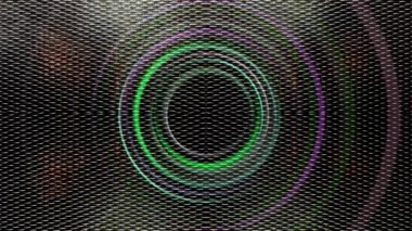 Neon ışığı sürekli olarak metalik arkaplanda döner..