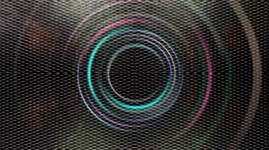 Neon ışığı sürekli olarak metalik arkaplanda döner..