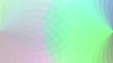 Renkli çizgiler bir çiçeğin yüzgeçleri gibi birbiriyle örtüşüyor..