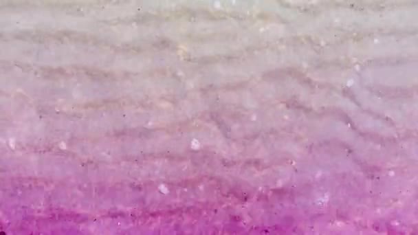 Light Reflected Water Surface Continuous Motion Looks Beautiful Natural — Stock Video