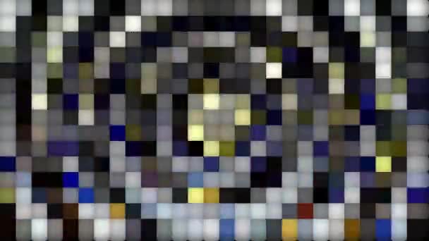 Τετράγωνο Πλέγμα Που Αναβοσβήνει Συνεχώς Φαίνεται Φωτεινό — Αρχείο Βίντεο