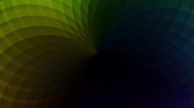 Renkli çizgiler bir çiçeğin yüzgeçleri gibi birbiriyle örtüşüyor..