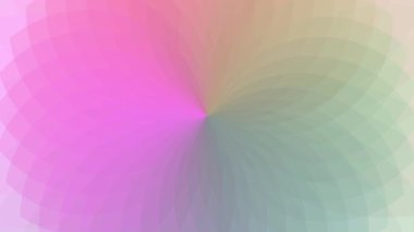 Renkli çizgiler bir çiçeğin yüzgeçleri gibi birbiriyle örtüşüyor..