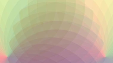 Renkli çizgiler bir çiçeğin yüzgeçleri gibi birbiriyle örtüşüyor..