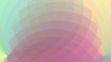 Renkli çizgiler bir çiçeğin yüzgeçleri gibi birbiriyle örtüşüyor..