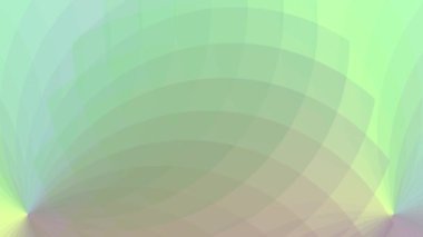 Renkli çizgiler bir çiçeğin yüzgeçleri gibi birbiriyle örtüşüyor..