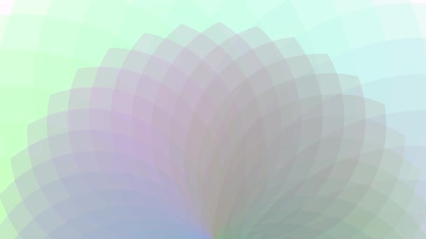五彩斑斓的线条像花朵的鳍一样相互重叠 — 图库视频影像