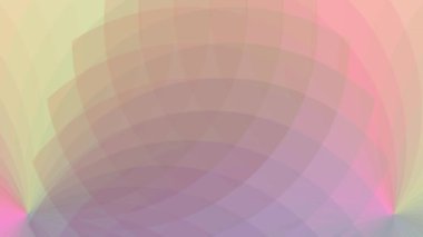 Renkli çizgiler bir çiçeğin yüzgeçleri gibi birbiriyle örtüşüyor..