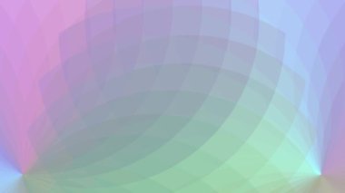 Renkli çizgiler bir çiçeğin yüzgeçleri gibi birbiriyle örtüşüyor..