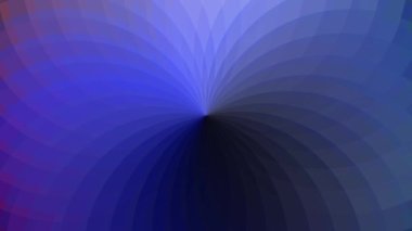 Renkli çizgiler bir çiçeğin yüzgeçleri gibi birbiriyle örtüşüyor..