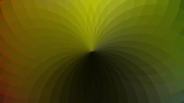 Renkli çizgiler bir çiçeğin yüzgeçleri gibi birbiriyle örtüşüyor..