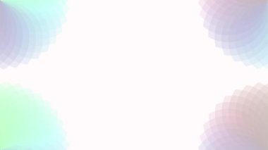 Renkli çizgiler bir çiçeğin yüzgeçleri gibi birbiriyle örtüşüyor..