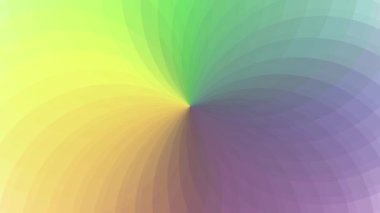 Renkli çizgiler bir çiçeğin yüzgeçleri gibi birbiriyle örtüşüyor..