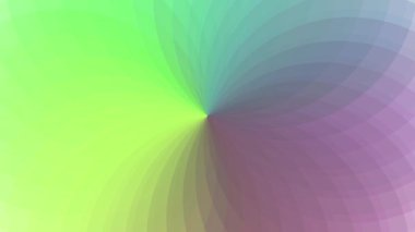 Renkli çizgiler bir çiçeğin yüzgeçleri gibi birbiriyle örtüşüyor..