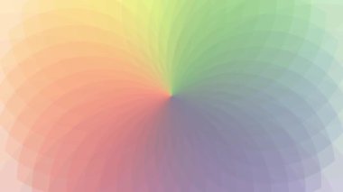 Renkli çizgiler bir çiçeğin yüzgeçleri gibi birbiriyle örtüşüyor..