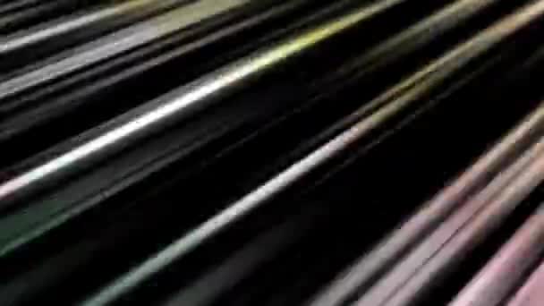 Işık Metalik Bir Arkaplanda Sürekli Hareket Eder — Stok video
