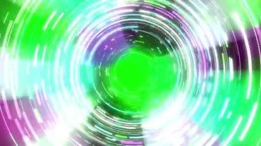 Renkli çizgilerin sürekli girdabı parlak ve güzel görünüyor..