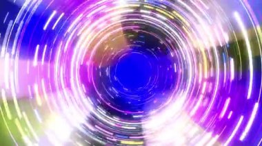 Renkli çizgilerin sürekli girdabı parlak ve güzel görünüyor..