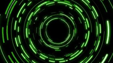 Renkli çizgilerin sürekli girdabı parlak ve güzel görünüyor..