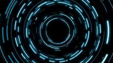 Renkli çizgilerin sürekli girdabı parlak ve güzel görünüyor..