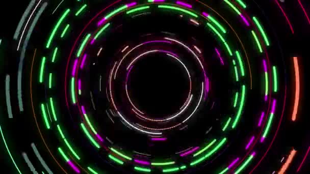 Continuous Swirl Colorful Lines Looks Bright Beautiful — Stock Video