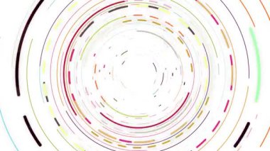 Renkli çizgilerin sürekli girdabı parlak ve güzel görünüyor..