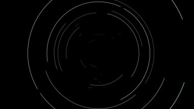 Renkli çizgilerin sürekli girdabı parlak ve güzel görünüyor..