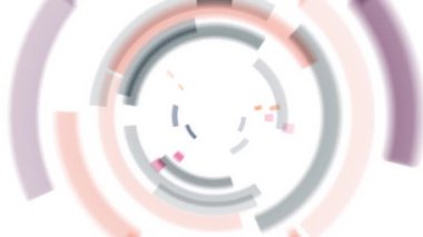 Renkli çizgilerin sürekli girdabı parlak ve güzel görünüyor..