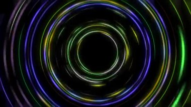 Renkli parlayan çizgiler sürekli kıvrılır, parlak ve güzel görünür..