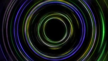 Renkli parlayan çizgiler sürekli kıvrılır, parlak ve güzel görünür..