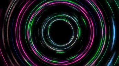 Renkli parlayan çizgiler sürekli kıvrılır, parlak ve güzel görünür..