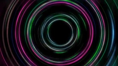 Renkli parlayan çizgiler sürekli kıvrılır, parlak ve güzel görünür..