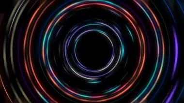 Renkli parlayan çizgiler sürekli kıvrılır, parlak ve güzel görünür..