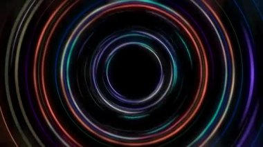 Renkli parlayan çizgiler sürekli kıvrılır, parlak ve güzel görünür..